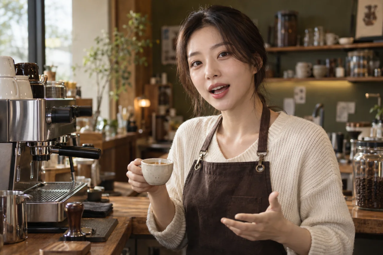 커피 영상 커버 예시